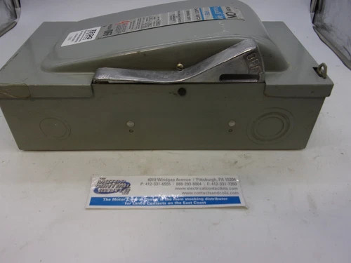 Gould ITE Vacu-Break JN423 Fusible Safety Switch, 3P, 100A, 240V, NEMA 1 — product image 7 of 9