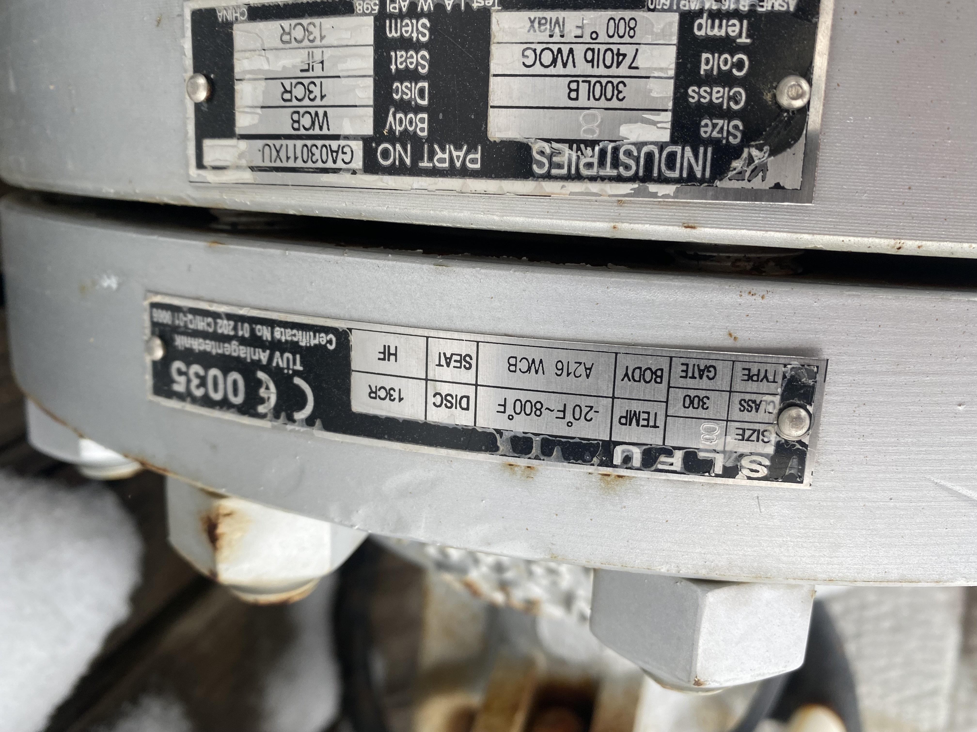 KF Industries 8 Inch Class 300 Gate Valve GAD04011UX-1 — product image 4 of 4