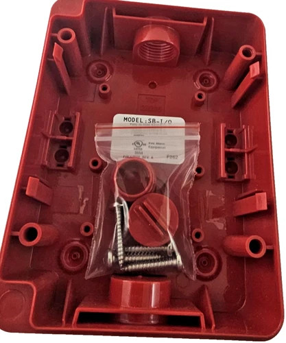 System Sensor SB-I/O Indoor/Outdoor Surface Mount Backbox, Red