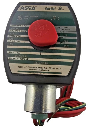 ASCO RedHat II 8342G020 4-Way Single Solenoid Valve 1/4" NPT 120VAC — primary product image