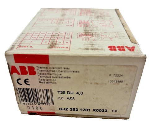 ABB T25 DU Thermal Overload Relay 2.8-4.0A — product image 6 of 8