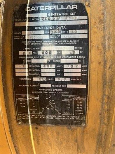 Caterpillar 3412 800 kW Diesel Generator Set — product image 8 of 8