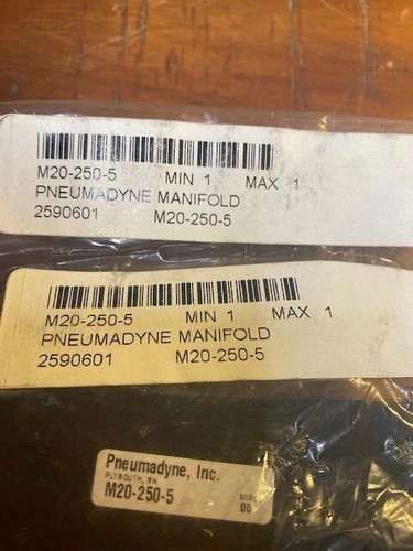Pneumadyne M20-250-5 Pneumatic Manifold, Aluminum, 1/4 NPT, 5 Stations (Lot of 2) — product image 4 of 4