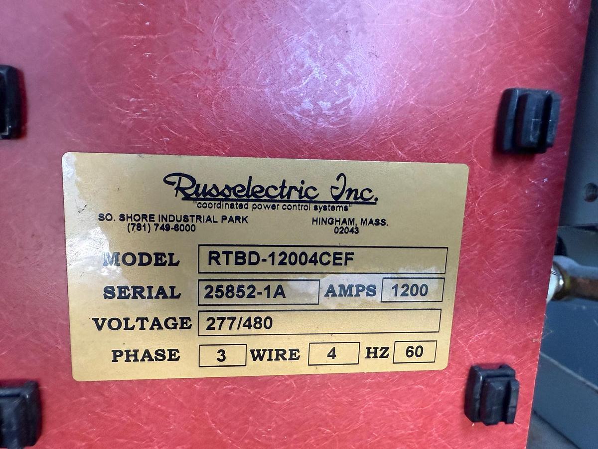 Russelectric RTBD-12004CEF 1200A Automatic Transfer Switch — product image 7 of 10