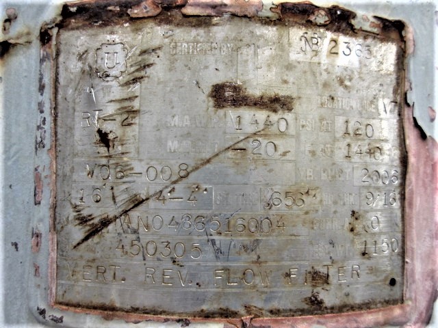 Hanover Vertical Reverse Flow Filter, 16" x 4'4" — product image 2 of 7