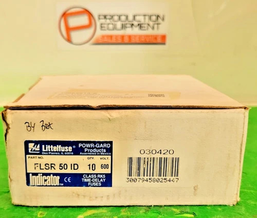 Littelfuse FLSR050ID Class RK5 Time-Delay Indicating Fuse, 50A, 600V, Lot of 10