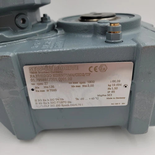 SEW-Eurodrive FA37/II2GD EDRN71M4 Parallel Shaft Helical Gearmotor — product image 10 of 12
