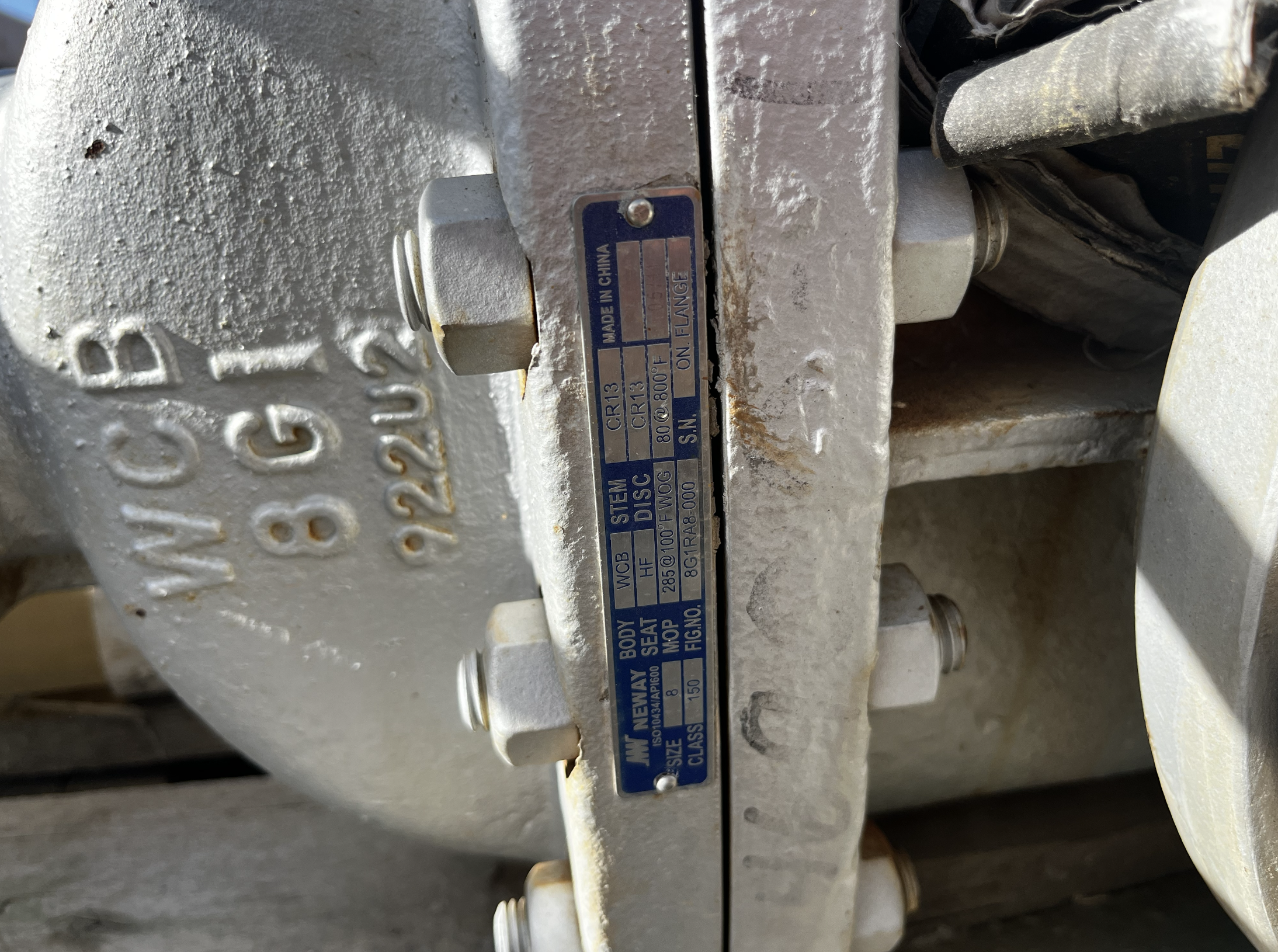 Neway BG12 8-Inch Class 150 Gate Valve — product image 2 of 2
