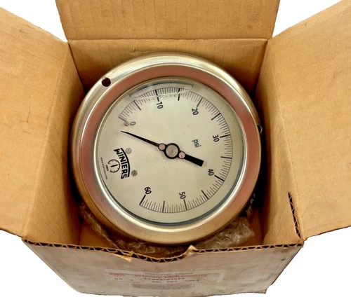 Winters Instruments P1093R1FF Liquid Filled Pressure Gauge 0-60 PSI 4" Dial — product image 2 of 6