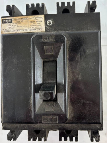Federal Pacific NEF431020 3-Pole Circuit Breaker
