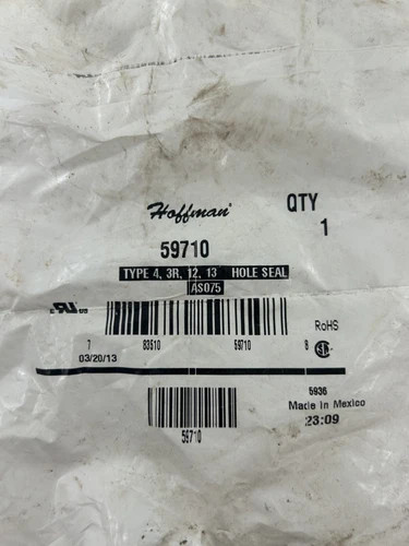 Hoffman A-S075 Type 4, 3R, 12 Hole Seal