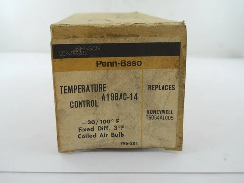Johnson Controls Penn-Baso A19BAC-14 Temperature Control — primary product image