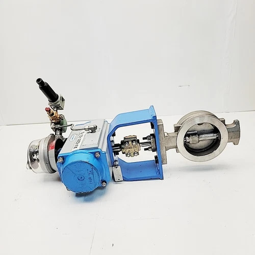 Jamesbury 4-inch CL-150 Wafer-Sphere Butterfly Valve 815W-11-3600XZ-C with Pneumatic Actuator — product image 5 of 11