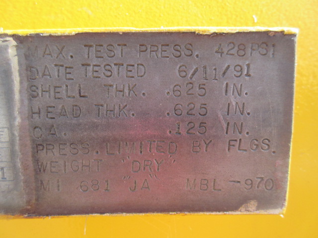 Dickson Welding Horizontal Air Receiver Tank 48in x 40ft — product image 10 of 10