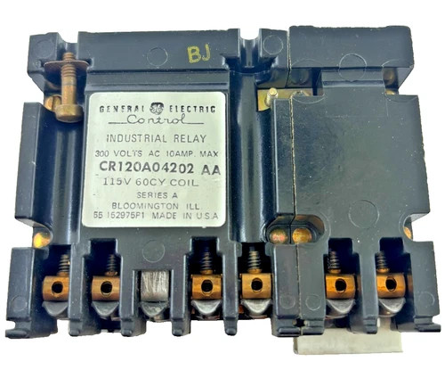 GE CR120A04202AA 300 Volt Industrial Control Relay — product image 2 of 7