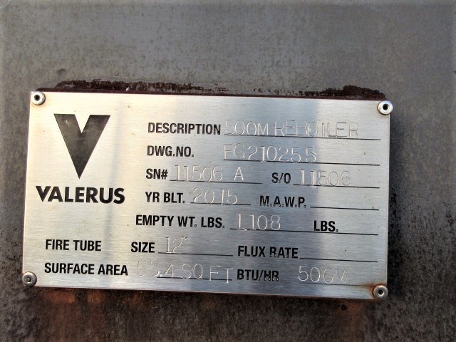 Valerus 500M Reboiler 36in x 10ft — product image 5 of 13