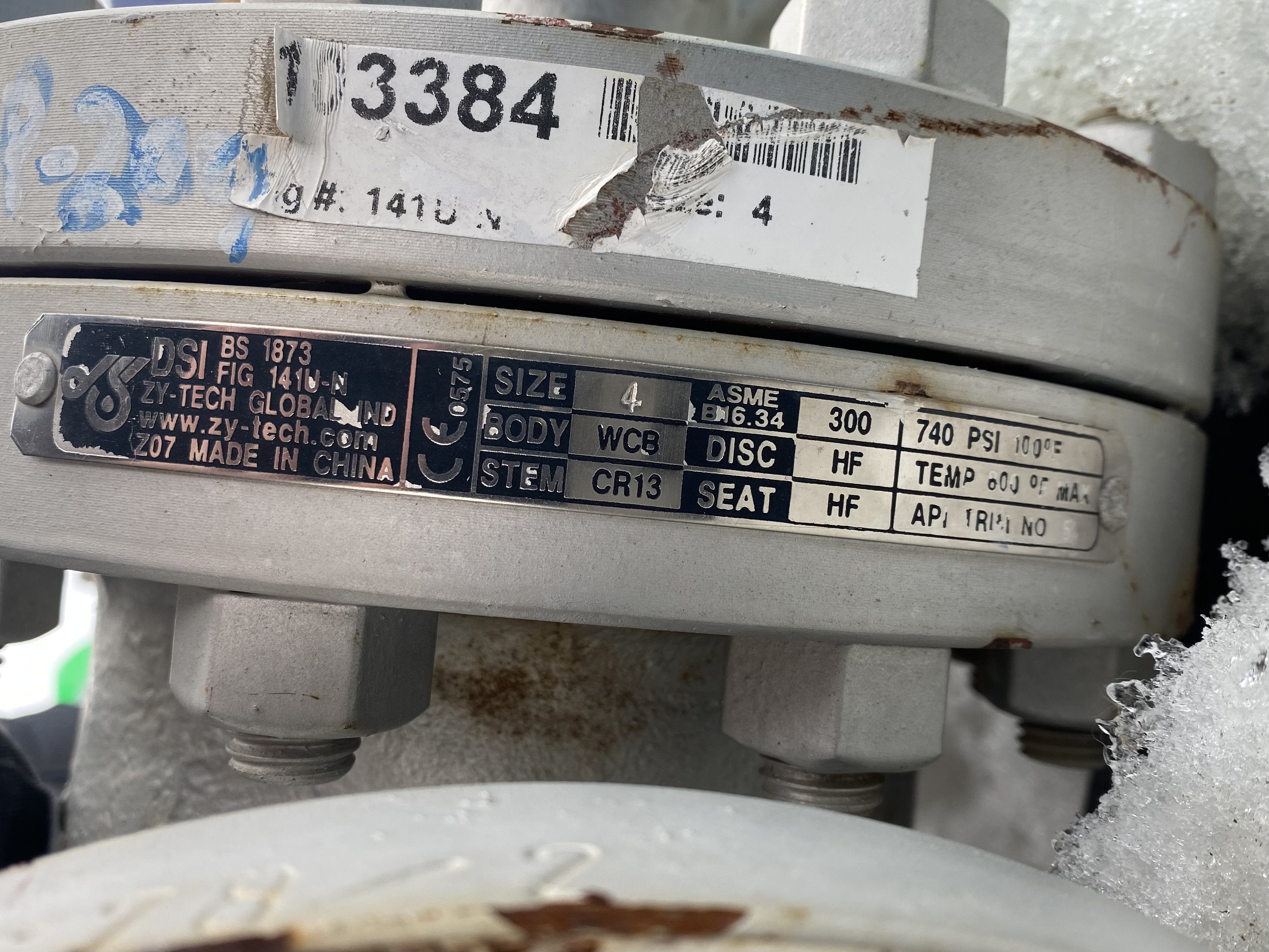 ZY-Tech FIG 141U-N 4 Inch Class 300 Cast Steel Globe Valve — product image 5 of 5