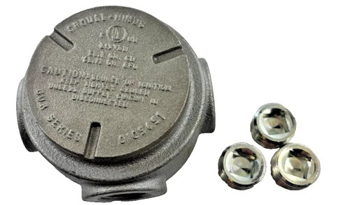 Crouse-Hinds GUR2 3/4" Explosion-Proof Conduit Outlet Box with Cover and O-Ring Gasket — product image 3 of 5