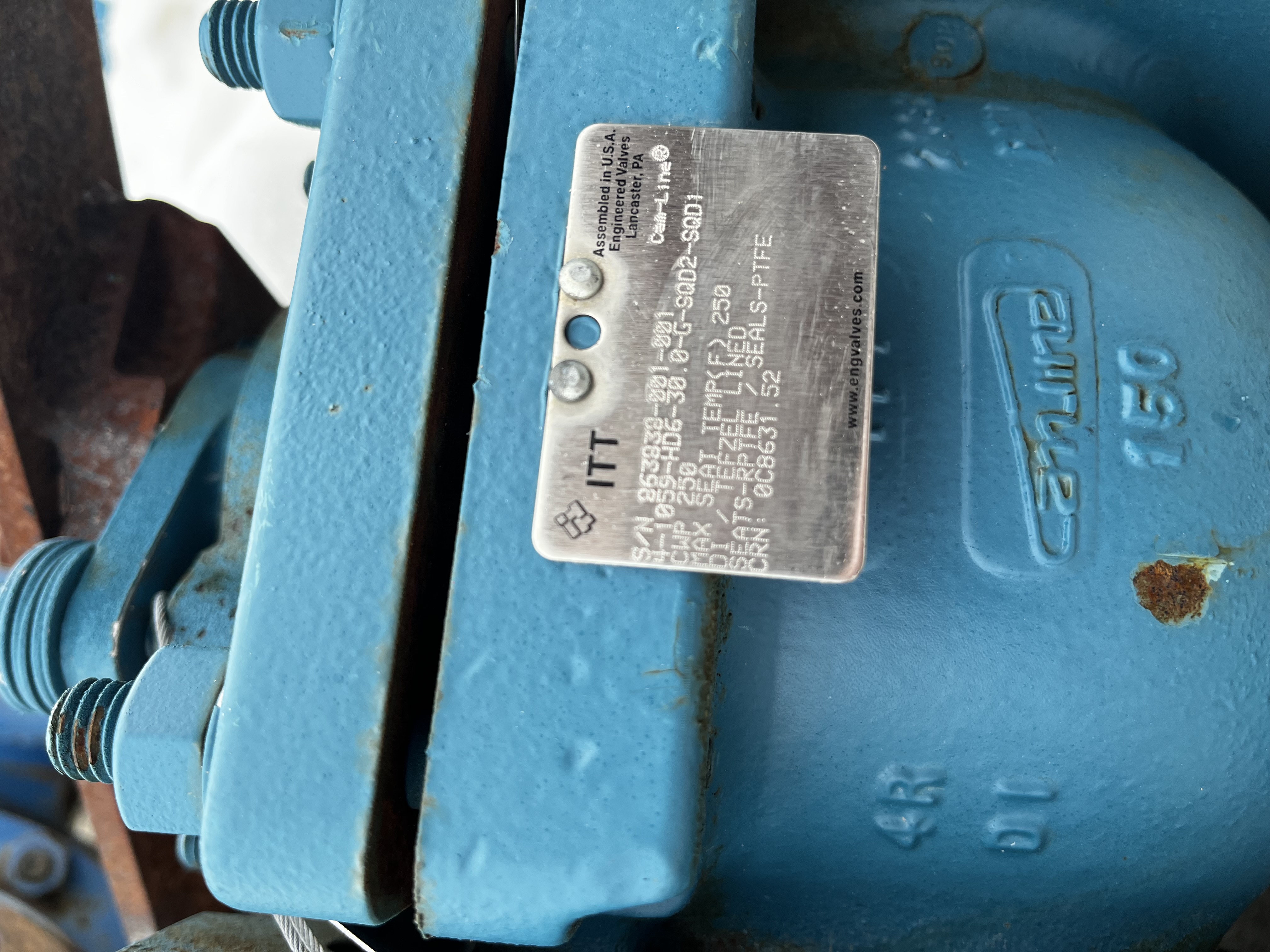 ITT Dia-Flo Weir Diaphragm Valve 4-inch Class 150 — product image 2 of 3
