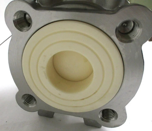 Fujikin Cosmix Fine Ceramic Ball Valve 2" 150 SST with Habonim CompAct Pneumatic Actuator C35 SR-2A2B — product image 3 of 9