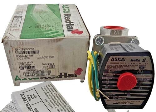 Asco EFHT8210G038 RedHat II Solenoid Valve 3/4" NPT 120VAC — product image 7 of 7
