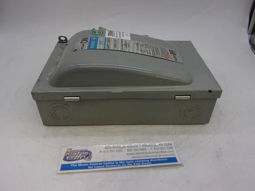 ITE Gould HU322 General Duty Safety Switch, 60A, 2P, Fusible, 240V, NEMA 1 — product image 7 of 8