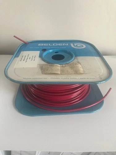 Belden 8866-002 High Voltage Lead Wire, 300 ft Spool, Red — primary product image