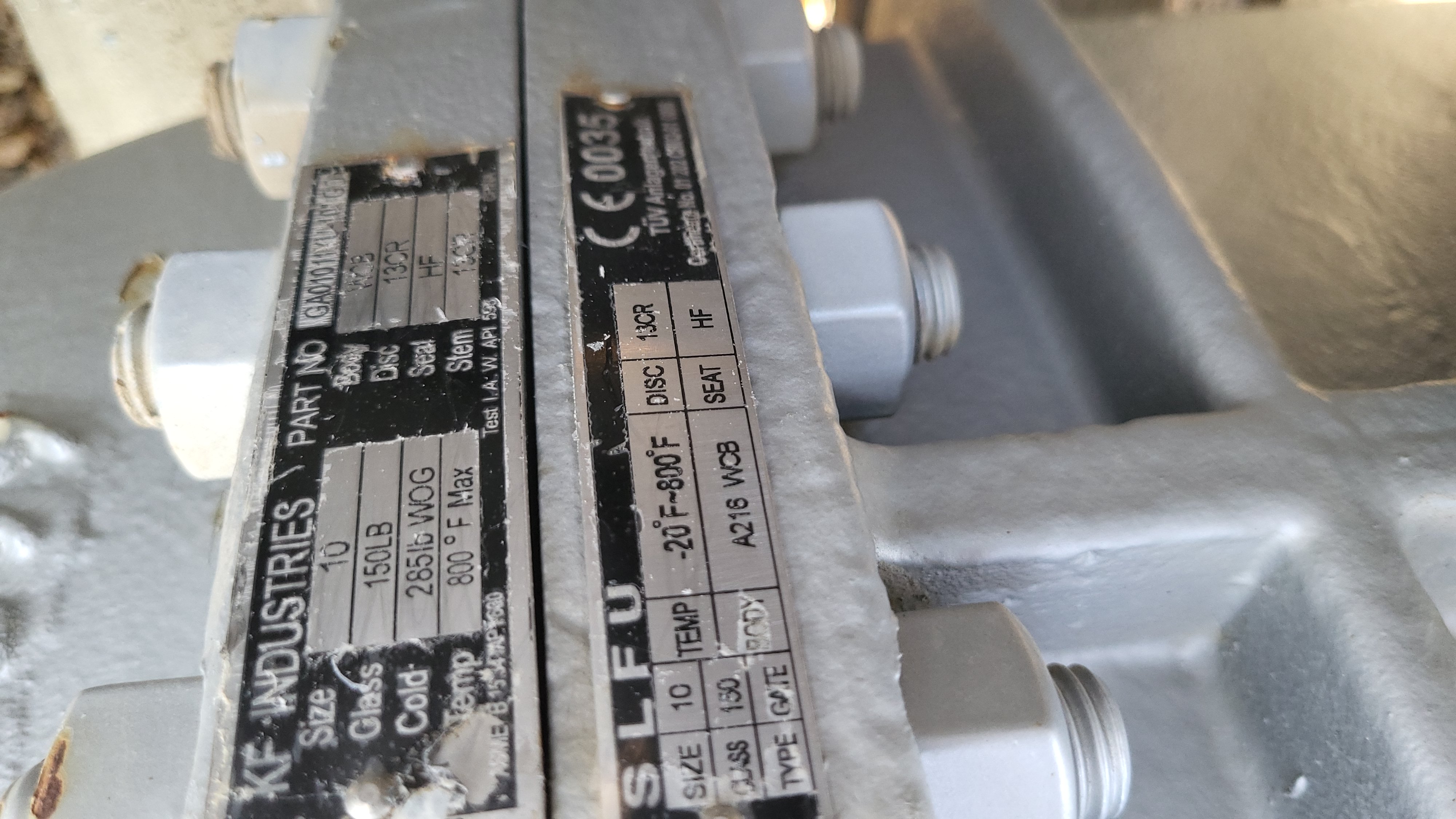 KF Industries Gate Valve GA01011XU 10-inch Class 150 WCB — product image 3 of 4