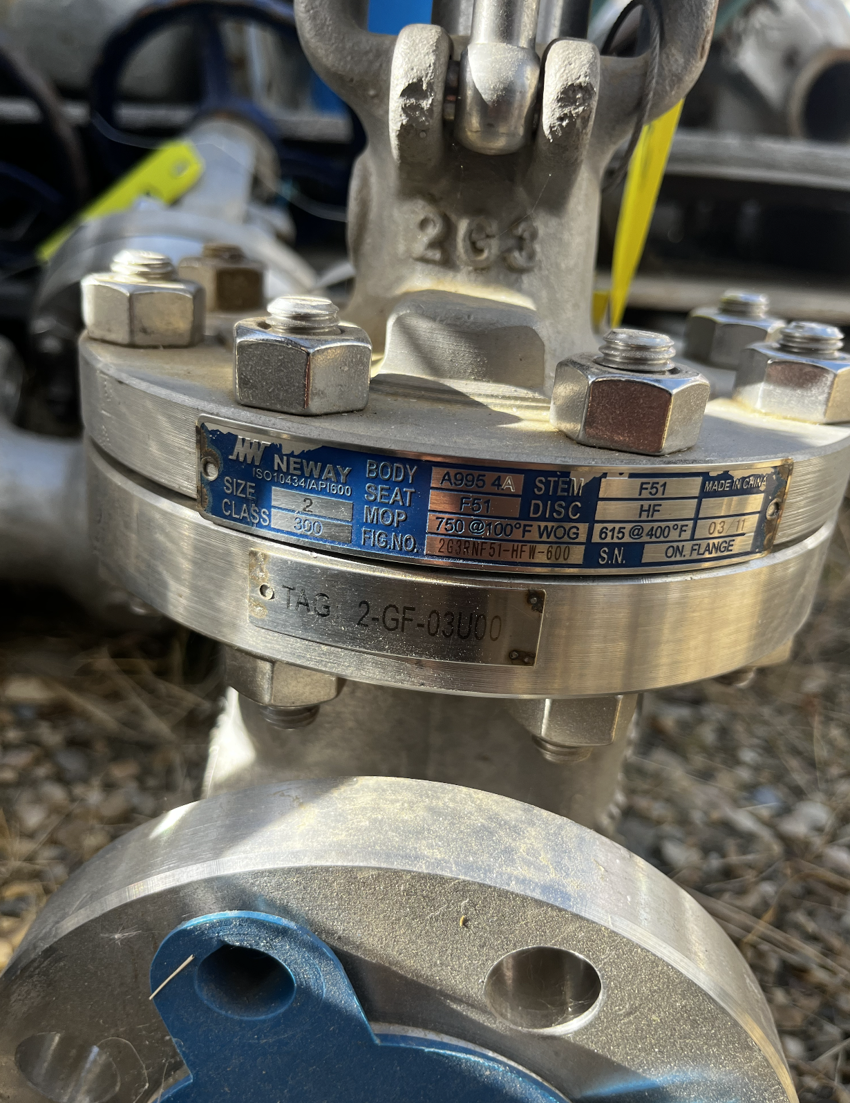 Neway 2-Inch Class 300 Gate Valve FIG. 263NF51-HFW-600 — product image 2 of 2