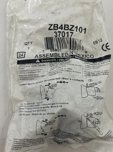 Schneider Electric Telemecanique ZB4BZ101 Contact Block Assembly