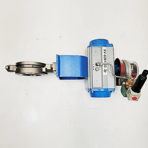 Jamesbury 4-inch CL-150 Wafer-Sphere Butterfly Valve 815W-11-3600XZ-C with Pneumatic Actuator — product image 2 of 11