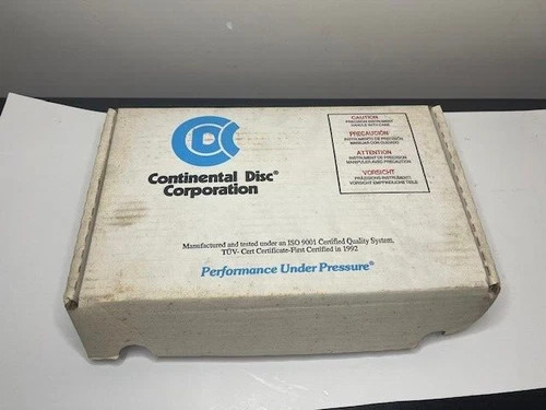 Continental Disc Rupture Disc 8033693A, 3" 75 PSIG @ 320°F