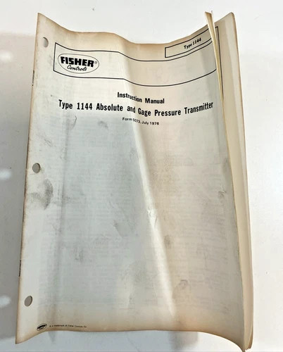 Fisher 1144G0600A12 Gage Pressure Transmitter — product image 8 of 9