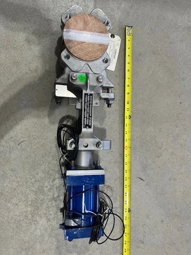 FNW 3" Stainless Steel Knife Gate Valve FNW660B with Pneumatic Actuator and Position Switches