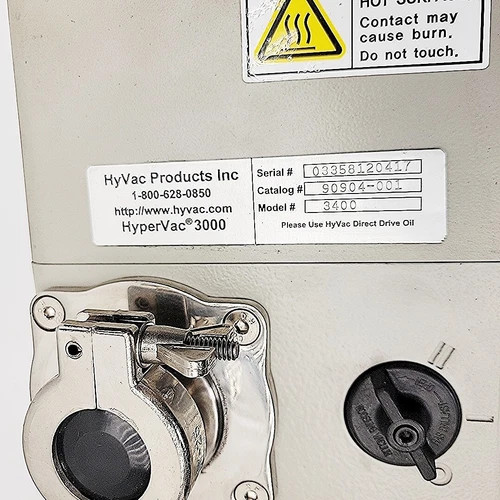 HyVac HyperVac 3000 Vacuum Pump Model 90904-001 — product image 6 of 7