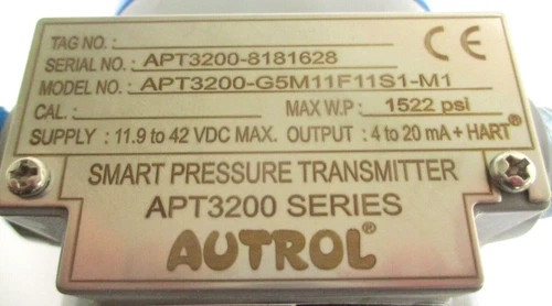 Autrol APT3200-G5M11F11S1-M1 Smart Pressure Transmitter — product image 5 of 5