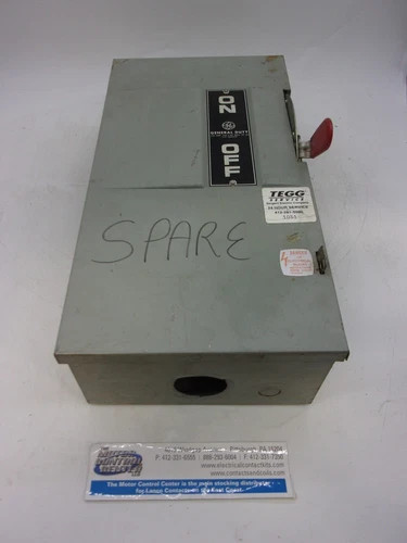 General Electric TG3223 Fusible Safety Switch, 100A, 240V, NEMA 1 — primary product image