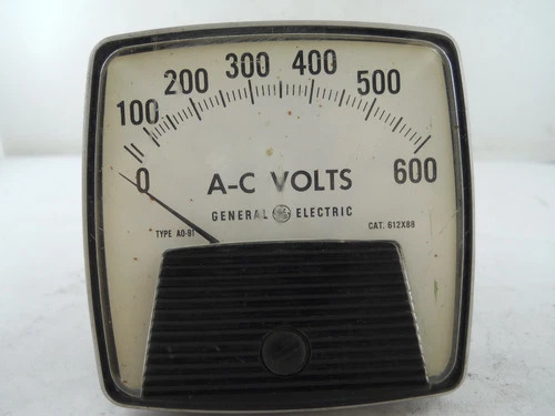 General Electric Type A0-91 AC Volts Panel Meter Cat. 612X88