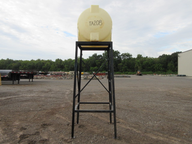 135 Gallon Polyethylene Vertical Storage Tank on Steel Stand, Model TA208 — product image 5 of 5