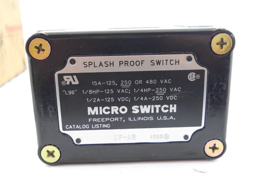 Honeywell Micro Switch OP-AR Splash Proof Switch — product image 2 of 7