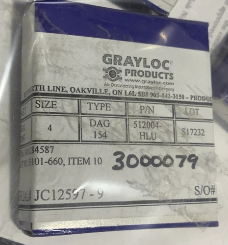 Grayloc Seal Ring DAG 154 Size 4 P/N 512004-HLU — primary product image