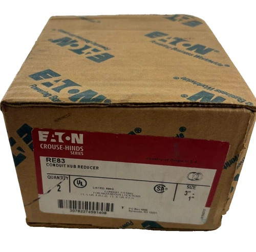 Eaton Crouse-Hinds RE83 Conduit Hub Reducer 3" to 1"