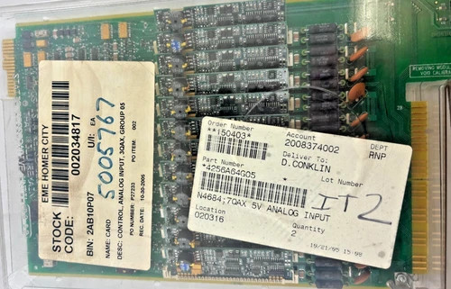 Westinghouse 4256A64G05 5V Analog Input Control Board — product image 4 of 4