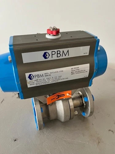 PBM 1.5 Inch ANSI 150 Flanged Ball Valve ANH-G1L-K-F388 with Pneumatic Actuator PAVC-L453-S-0100 — product image 6 of 7