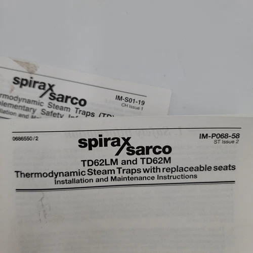 Spirax Sarco TD62M Thermodynamic Steam Trap 1/2" ANSI 600 — product image 14 of 15