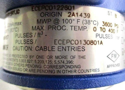 Foxboro 84F-L01R1SRTJG 1" MNPT Stainless Steel Vortex Flowmeter — product image 9 of 13