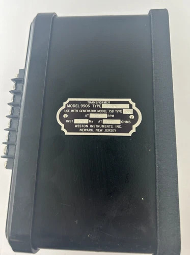 Weston Instruments Model 9906 Type 31A12R Roll Diameter Compensator Transformer — product image 2 of 3