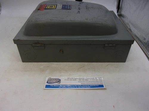 Square D H361N Heavy Duty Safety Switch, 30A, 600V, 3-Pole, Fusible, NEMA 1 — product image 9 of 9