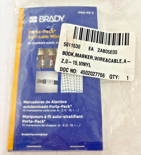 Brady PWS-PK-2 Porta-Pack Self-Laminating Wire Markers — primary product image