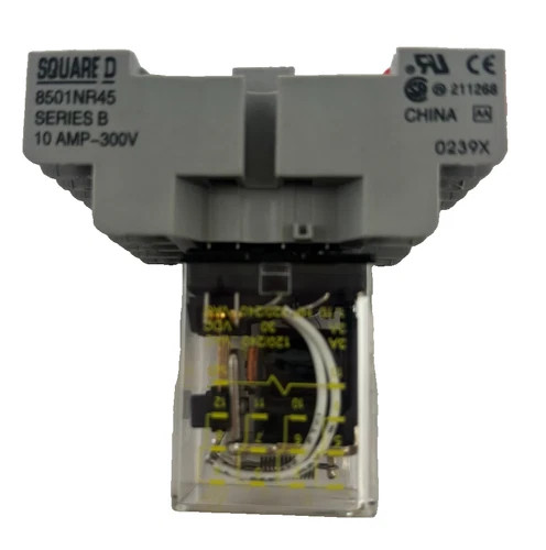 Square D 8501NR45 Series B Relay Socket 10Amp-300V